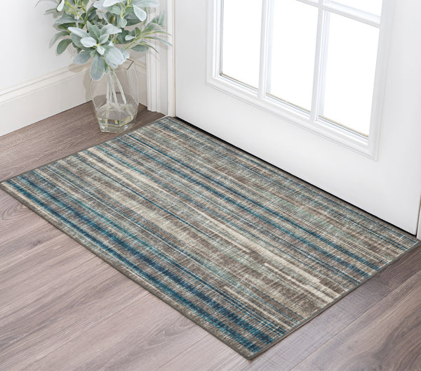 Homeroots 2' X 3' Brown Ombre Handmade Area Rug – Stylish Tufted Design For Cozy Home Décor & Warmth 2' X 3' Polyester 491773