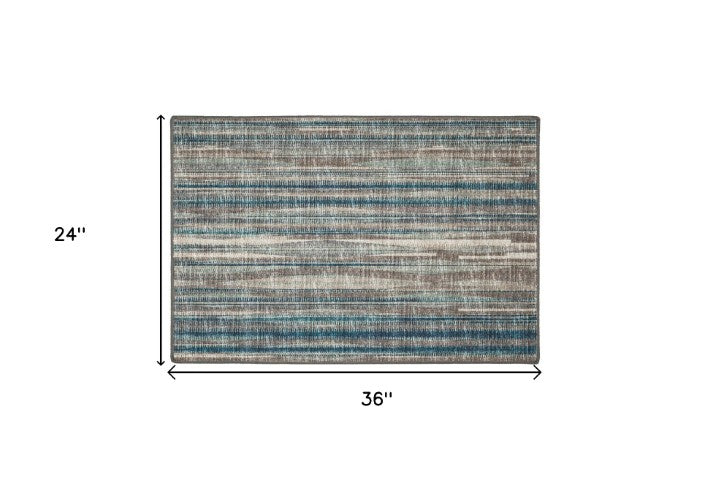 Homeroots 2' X 3' Brown Ombre Handmade Area Rug – Stylish Tufted Design For Cozy Home Décor & Warmth 2' X 3' Polyester 491773