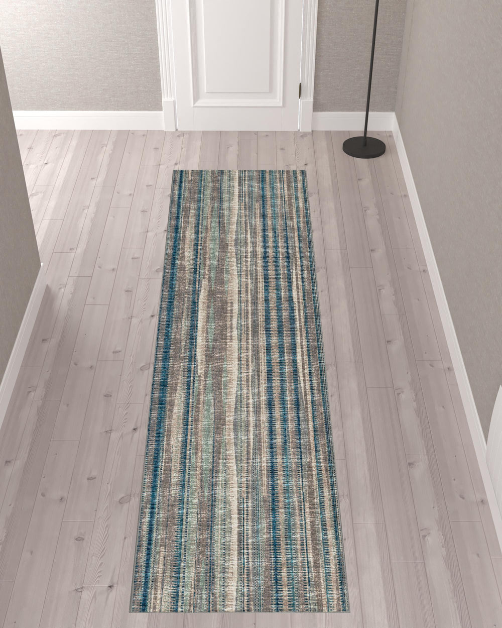 Homeroots 3' X 10' Brown Ombre Tufted Runner Rug  Polyester 491775