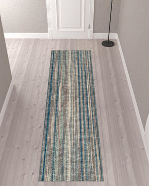 Homeroots 3' X 10' Brown Ombre Tufted Runner Rug  Polyester 491775