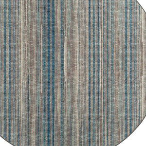 Homeroots 8' X 8' Brown Round Ombre Tufted Handmade Area Rug  Polyester 491780