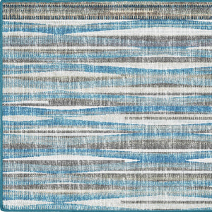 Homeroots 2' X 3' Blue Ombre Tufted Handmade Area Rug – Elegant Design To Enhance Your Living Space And Style 2' X 3' Polyester 491784