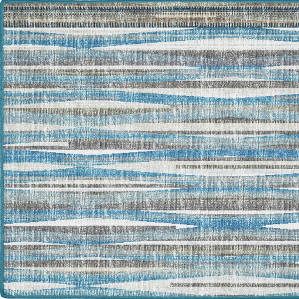 Homeroots 2' X 3' Blue Ombre Tufted Handmade Area Rug – Elegant Design To Enhance Your Living Space And Style 2' X 3' Polyester 491784