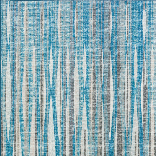 Homeroots 9' X 12' Blue Ombre Tufted Handmade Area Rug  Polyester 491792