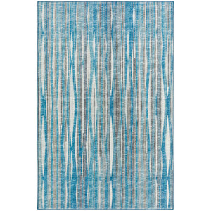 Homeroots 9' X 12' Blue Ombre Tufted Handmade Area Rug  Polyester 491792