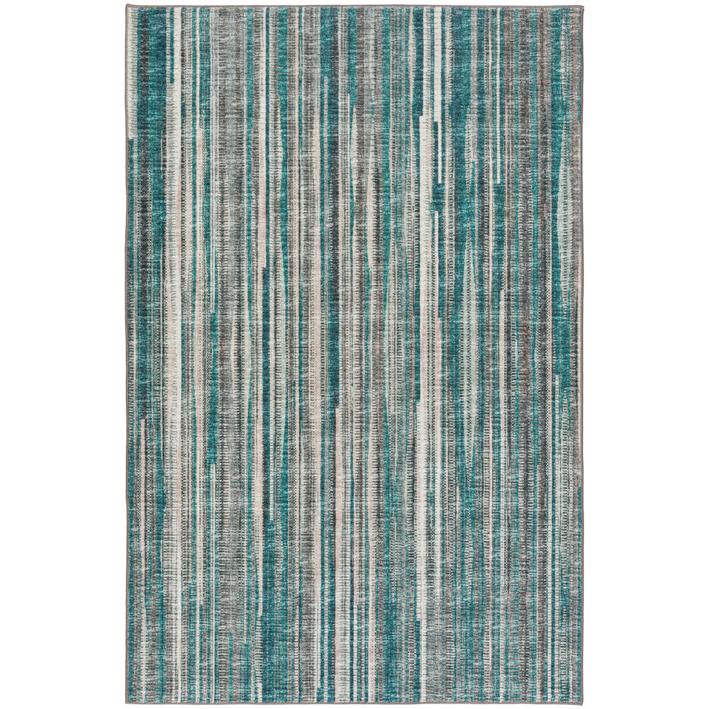 Homeroots 3' X 5' Blue Ombre Tufted Handmade Area Rug  Polyester 491798