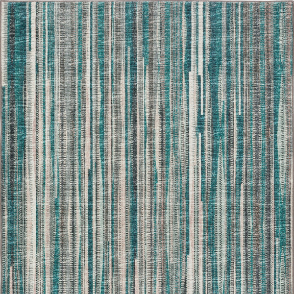 Homeroots 5' X 8' Blue Ombre Tufted Handmade Area Rug  Polyester 491800
