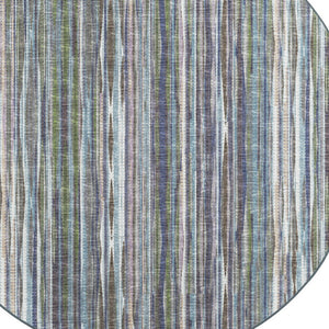 Homeroots 10' Purple Round Ombre Tufted Handmade Area Rug  Polyester 491805