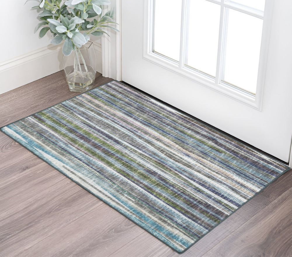 Homeroots 2' X 3' Purple Ombre Tufted Handmade Area Rug - Elevate Your Space With Stylish Elegance And Comfort 2' X 3' Polyester 491806