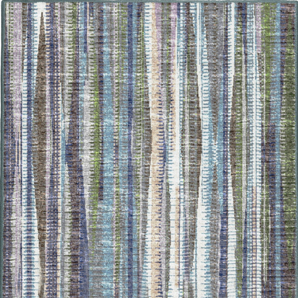 Homeroots 3' X 8' Purple Ombre Tufted Handmade Runner Rug  Polyester 491807