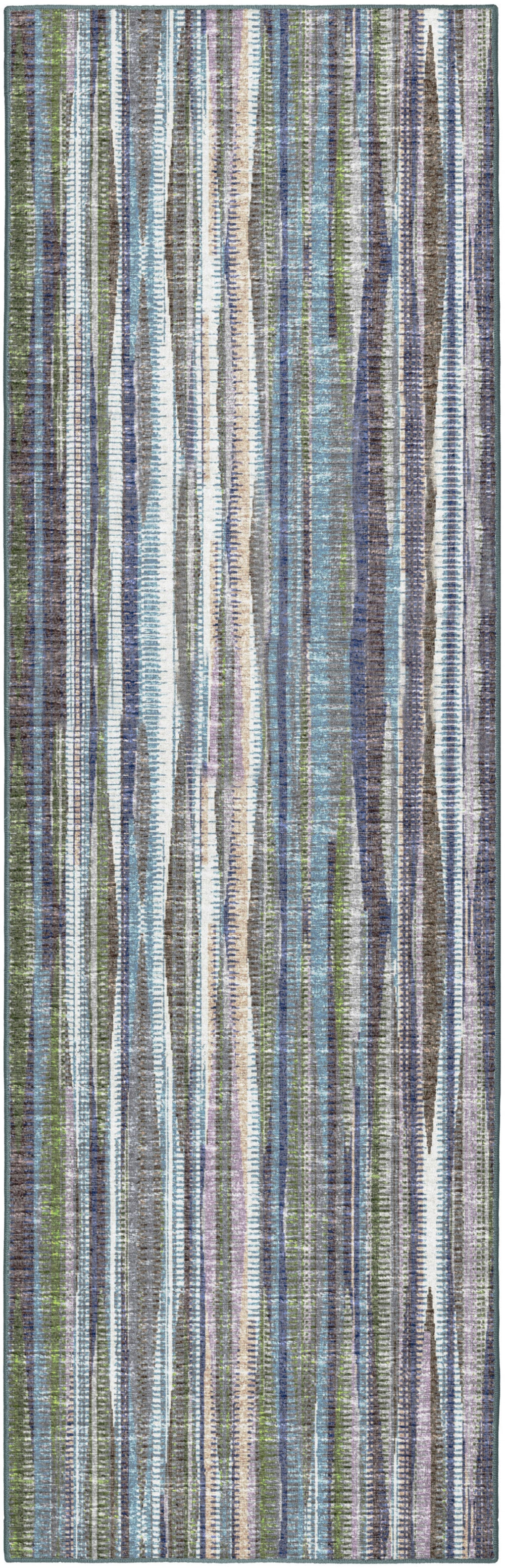 Homeroots 3' X 8' Purple Ombre Tufted Handmade Runner Rug  Polyester 491807