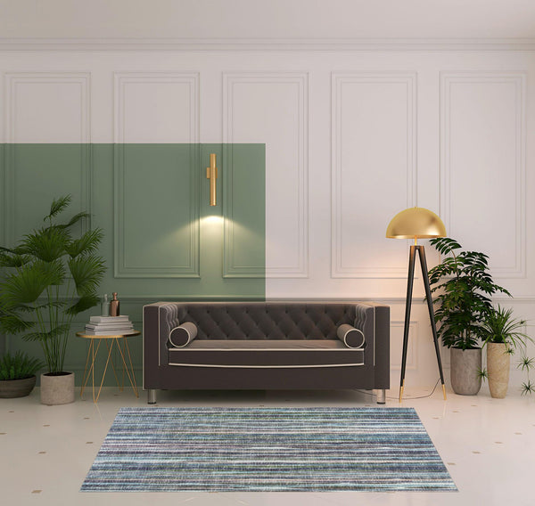 Homeroots 5' X 8' Purple Ombre Tufted Handmade Area Rug  Polyester 491811