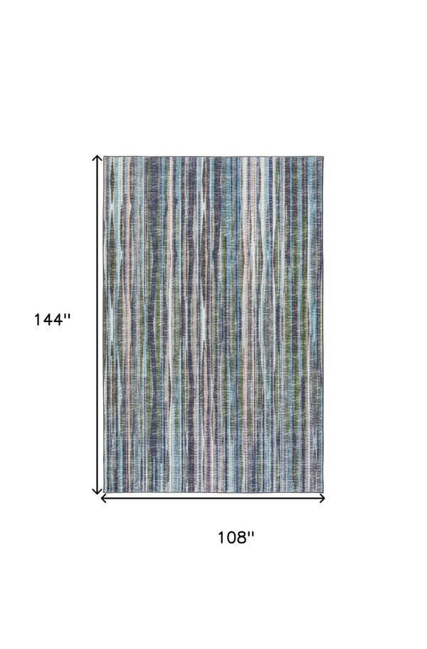 Homeroots 9' X 12' Purple Ombre Tufted Handmade Area Rug  Polyester 491814