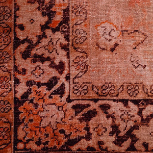 Homeroots 3' X 5' Red Oriental Distressed Non Skid Area Rug  Polyester 491820