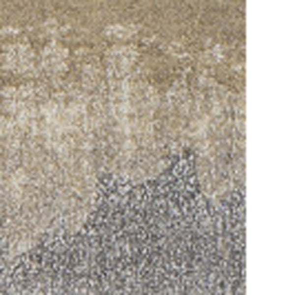 Homeroots 10' X 13' Brown And Ivory Abstract Area Rug  Polypropylene 491902