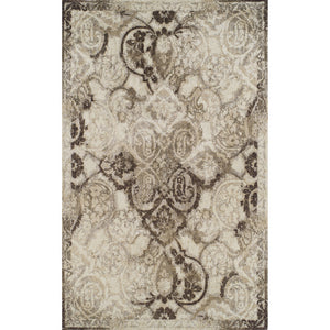 Homeroots 5' X 8' Brown Oriental Area Rug  Polypropylene 491904