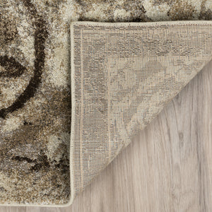 Homeroots 5' X 8' Brown Oriental Area Rug  Polypropylene 491904