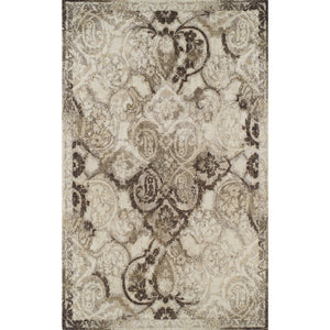 Homeroots 5' X 8' Brown Oriental Area Rug  Polypropylene 491904