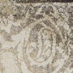 Homeroots 10' X 13' Brown Oriental Area Rug  Polypropylene 491906