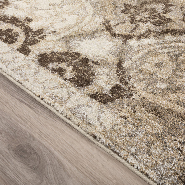 Homeroots 10' X 13' Brown Oriental Area Rug  Polypropylene 491906