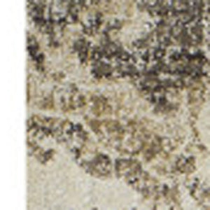 Homeroots 5' X 8' Beige And Brown Oriental Area Rug  Polypropylene 491912