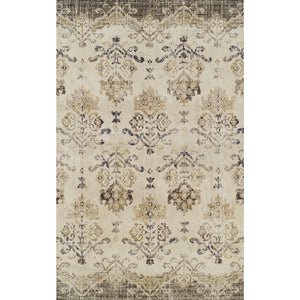 Homeroots 8' X 11' Beige And Brown Oriental Area Rug  Polypropylene 491913
