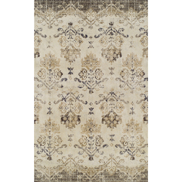 Homeroots 8' X 11' Beige And Brown Oriental Area Rug  Polypropylene 491913