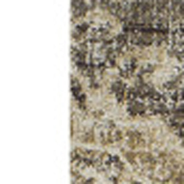 Homeroots 10' X 13' Beige And Brown Oriental Area Rug  Polypropylene 491914