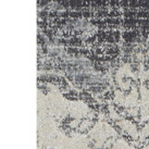 Homeroots 5' X 8' Gray And Ivory Oriental Area Rug  Polypropylene 491916
