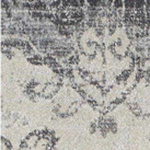 Homeroots 8' X 11' Gray And Ivory Oriental Area Rug  Polypropylene 491917