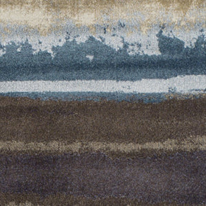 Homeroots 8' X 11' Beige And Brown Abstract Area Rug  Polypropylene 491921