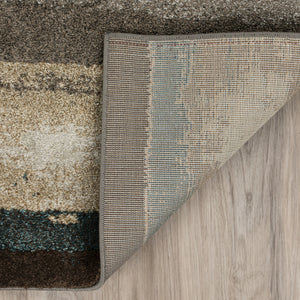 Homeroots 8' X 11' Beige And Brown Abstract Area Rug  Polypropylene 491921