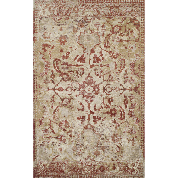 Homeroots 8' X 11' Red And Beige Oriental Area Rug  Polypropylene 491929