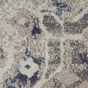 Homeroots 5' X 8' Ivory Oriental Distressed Area Rug  Polypropylene 491944