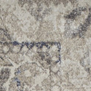 Homeroots 8' X 11' Ivory Oriental Distressed Area Rug  Polypropylene 491945