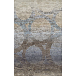 Homeroots 8' X 11' Brown And Beige Abstract Area Rug  Polypropylene 491953