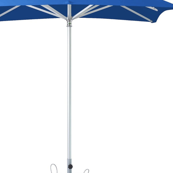 Homeroots 8' Blue Polyester Square Market Patio Umbrella  Aluminum 491961