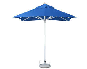 Homeroots 8' Blue Polyester Square Market Patio Umbrella  Aluminum 491961