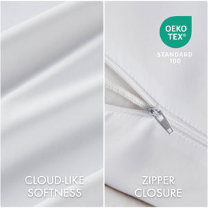 English Elm 1- Piece Full Body Cooling Pillow with Nylon Spandex Cover for Side Sleepers White B035P482973