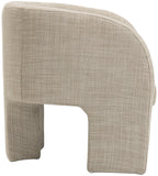 Sawyer Beige Weaved Polyester Fabric Accent Chair 491Beige Meridian Furniture