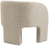 Sawyer Beige Weaved Polyester Fabric Accent Chair 491Beige Meridian Furniture