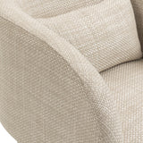 Sawyer Beige Weaved Polyester Fabric Accent Chair 491Beige Meridian Furniture