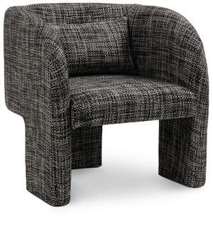 Sawyer Black Weaved Polyester Fabric Accent Chair 491Black Meridian Furniture