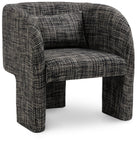 Sawyer Black Weaved Polyester Fabric Accent Chair 491Black Meridian Furniture