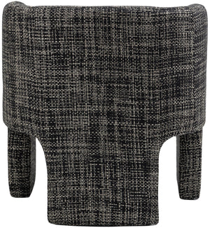 Sawyer Black Weaved Polyester Fabric Accent Chair 491Black Meridian Furniture