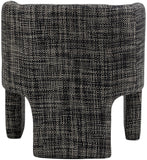 Sawyer Black Weaved Polyester Fabric Accent Chair 491Black Meridian Furniture