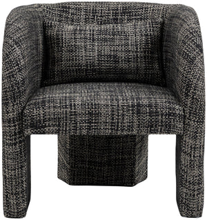Sawyer Black Weaved Polyester Fabric Accent Chair 491Black Meridian Furniture