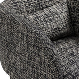 Sawyer Black Weaved Polyester Fabric Accent Chair 491Black Meridian Furniture