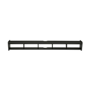 English Elm Walker Edison - Modern Wall-Mounted Floating TV Stand Coastal Oak – Minimalist MDF Shelf for TVs up to 70", 5 Cubby Storage, Cord Management, Hardware Included Black 69 L x 14 W x 4 H B185P168909