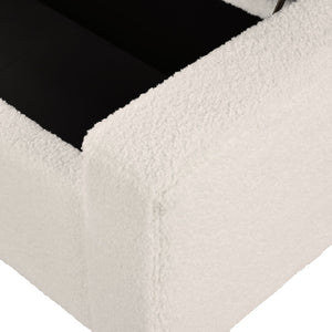 English Elm 50" Upholstered Storage Bench Textured Fabric Hinged Lid Birch Legs Bedroom Entryway N767P397108B
